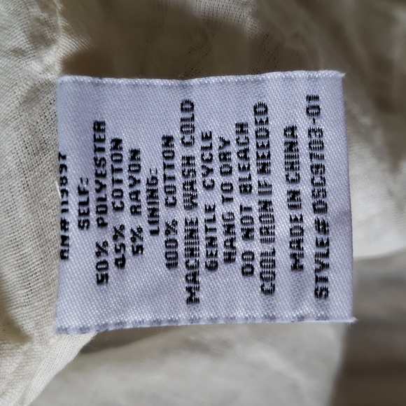 Eclair Mini Sundress XS Navy Blue Cream Ivory Striped Seersucker Pockets Straps - Picture 12 of 15